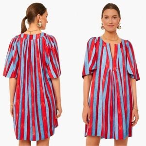 Pomander Place Red and Blue Striped Top